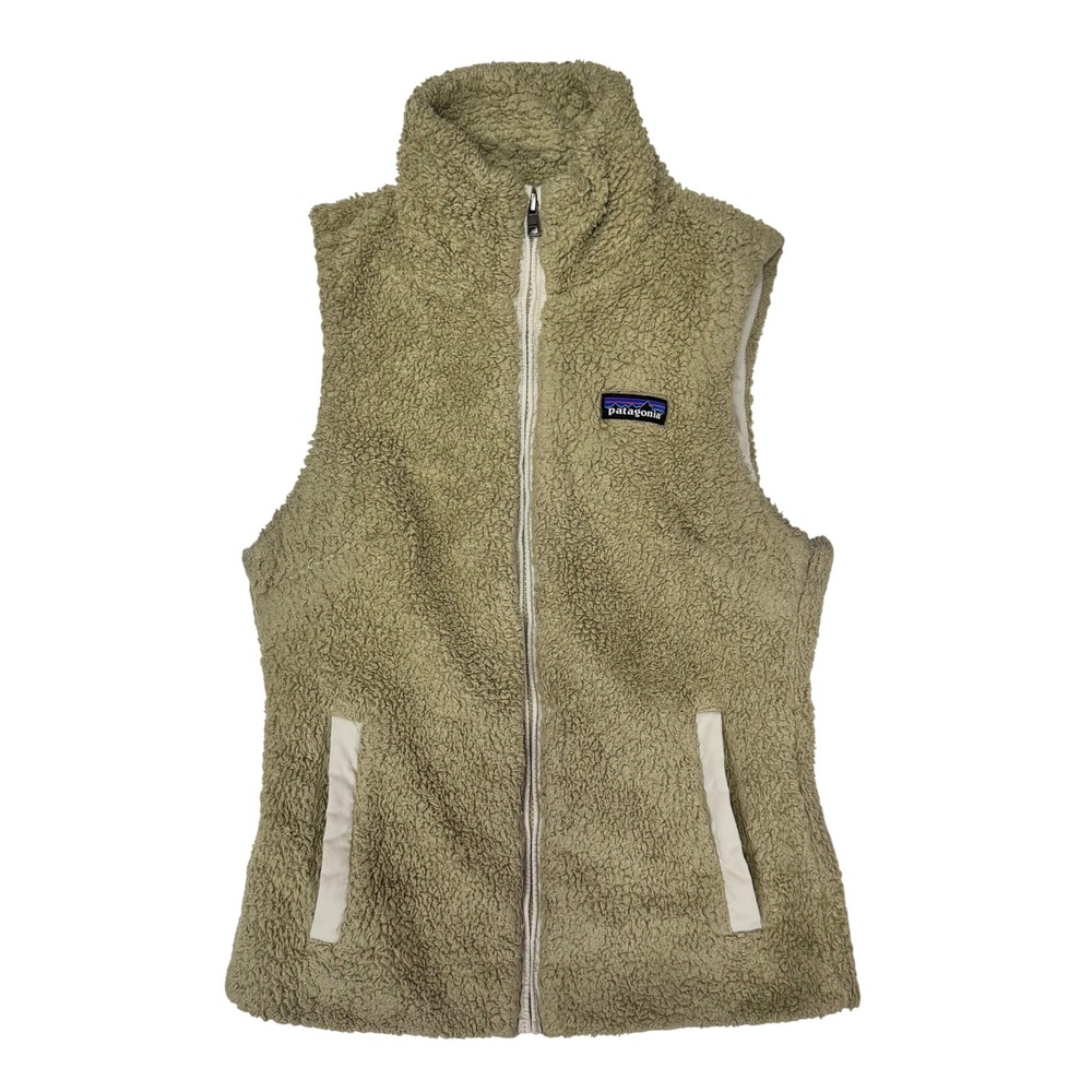Patagonia Los Gatos Fleece Vest XS Tan Full Zip High Pile